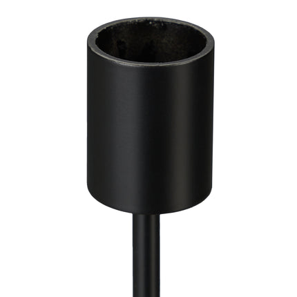 Black candle holder, set of 2