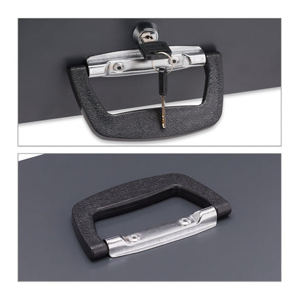 Black cash box with 2 keys
