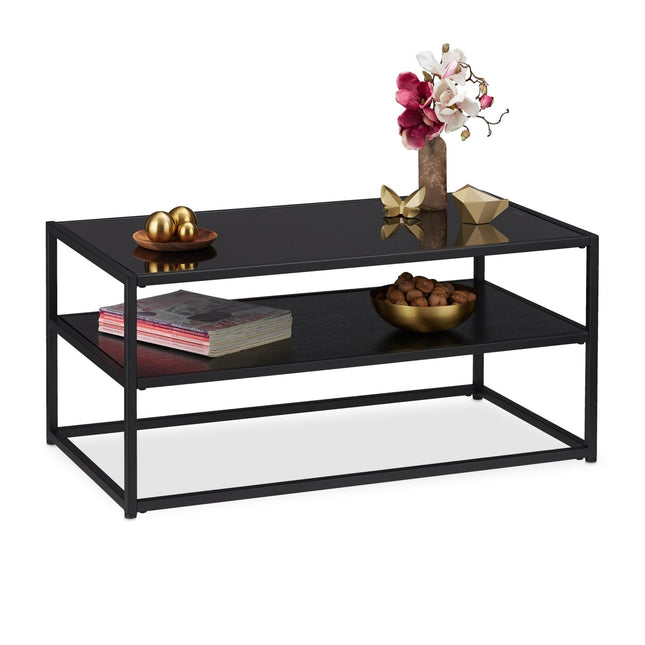 Zwarte salontafel