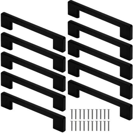 Black furniture handle - 10 pcs. Ruhhy 22280