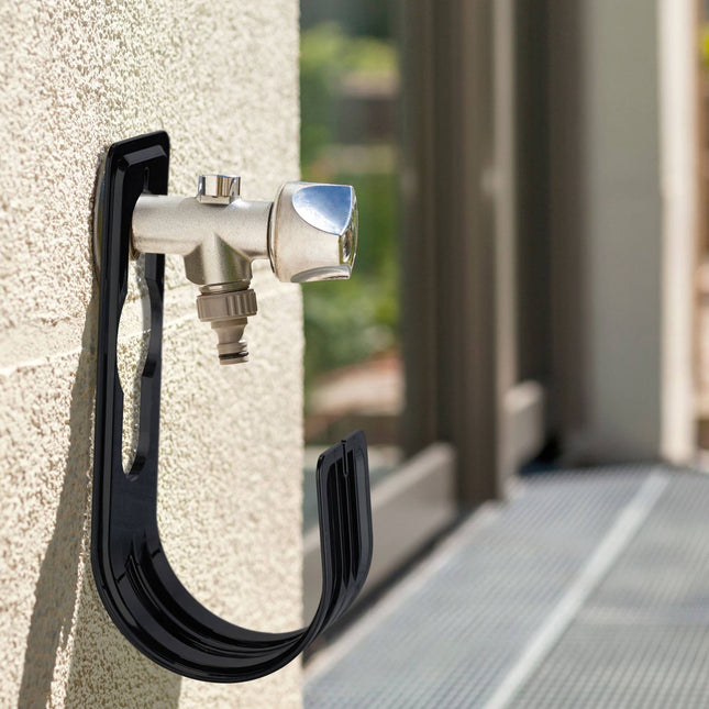 Black hose holder set of 4