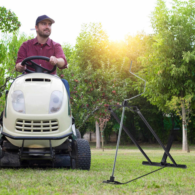 Black lawnmower lift
