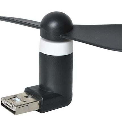 Black micro USB fan