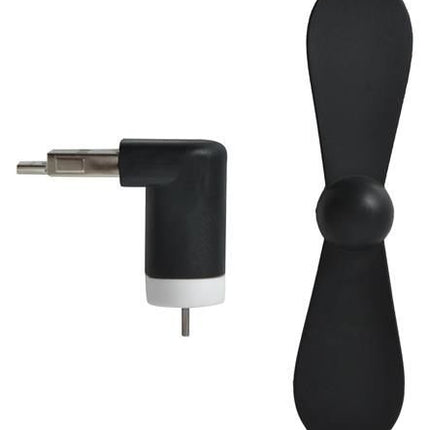 Black micro USB fan