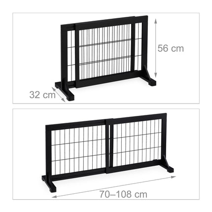 Black retractable security gate