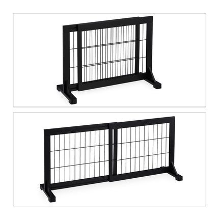 Black retractable security gate