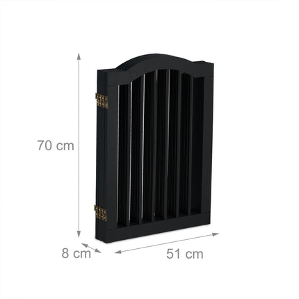 Black security gate 70 cm