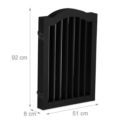 Black security gate 92 cm