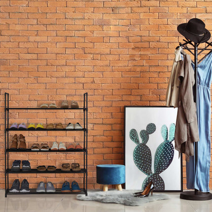 Black shoe shelf