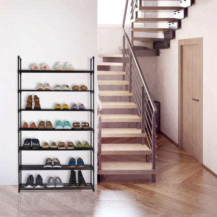 Black shoe shelf