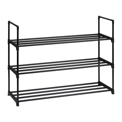 Black shoe shelf