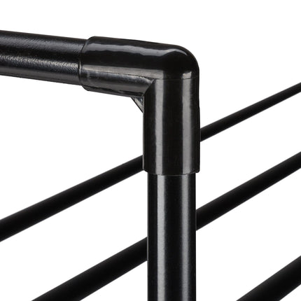 Black shoe shelf