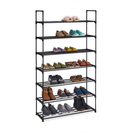 Black shoe shelf