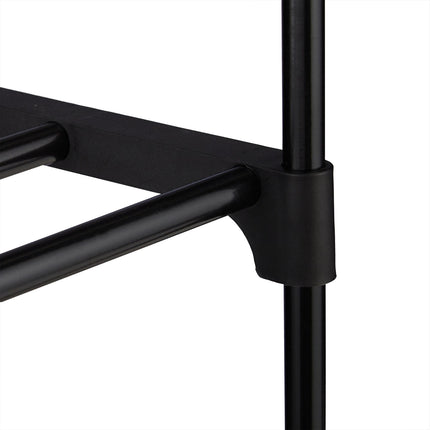 Black shoe shelf