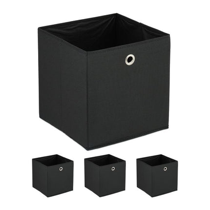 Black storage box - 4 pcs