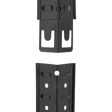 Black sturdy shelves with 5 levels