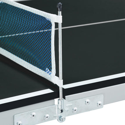 Black table tennis table with accessories
