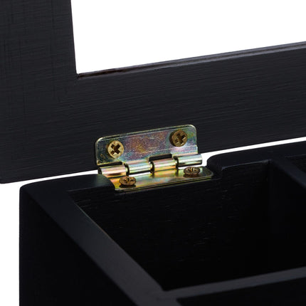 Black tea box with 6 compartments