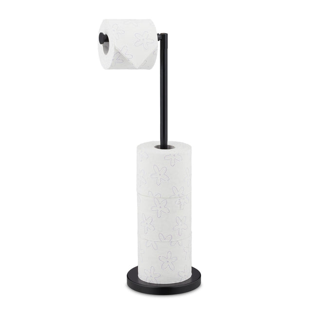 Zwarte toiletrolhouder