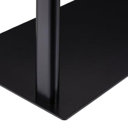 Black towel rack with 3 bars