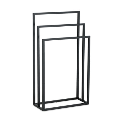 Black towel rail 3 rails