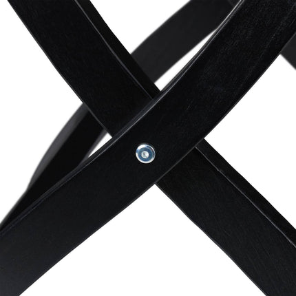 Black trunk rack with wall protection