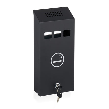 Black wall ashtray