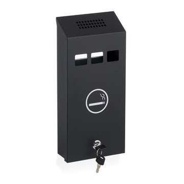 Black wall ashtray