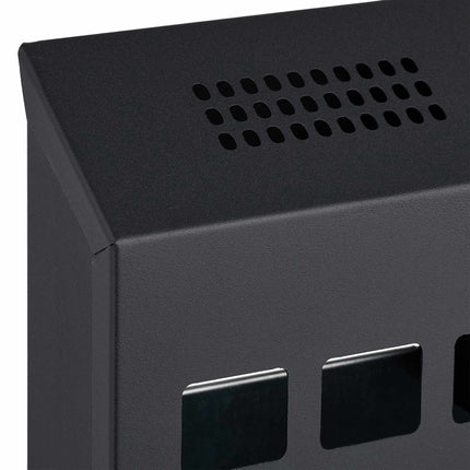 Black wall ashtray