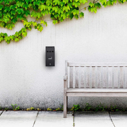 Black wall ashtray