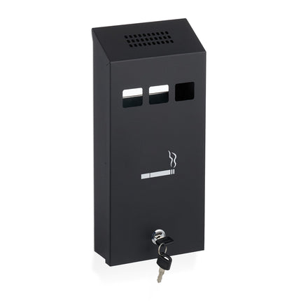 Black wall ashtray