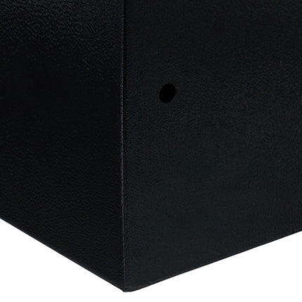 Black wall cabinet with key