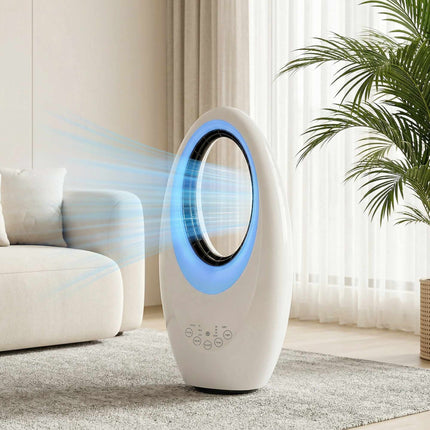 Bladeless Tower Fan, Quiet 36dB, 60 Oscillation, Remote Control