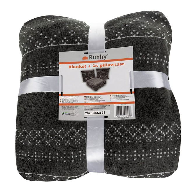 Blanket 1.6x2m + 2x pillowcase Ruhhy 22598