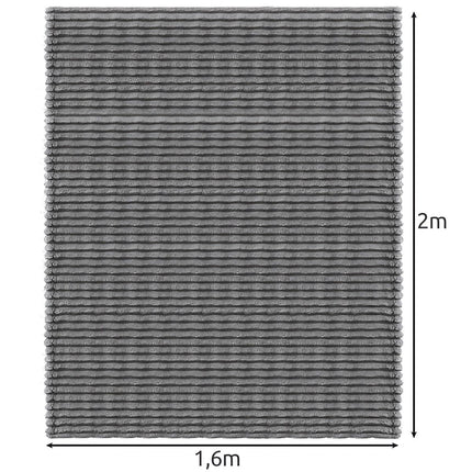 Blanket 1.6x2m - gray Ruhhy 24494
