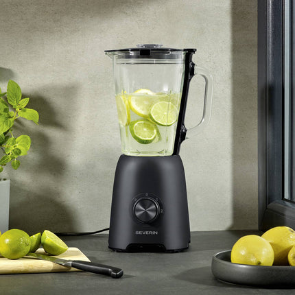 Blender With 1.5L Glass Jug, 600W, Smoothie Cup, Chopper
