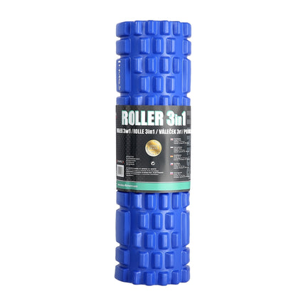 Blue 3-in-1 Foam Roller Set