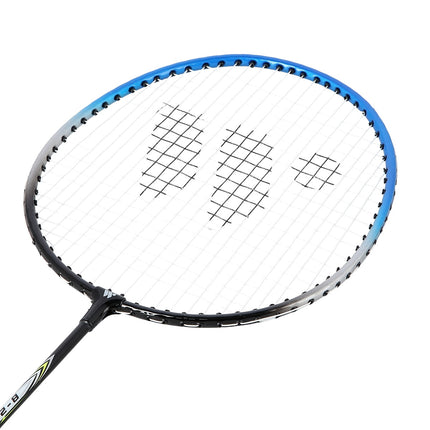 Blue Badminton Racket – Steel Frame, Lightweight