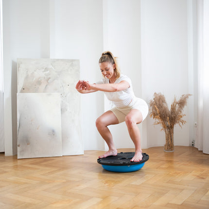 Blue Balancing Ball, 10"" Diameter, Non-Slip Surface