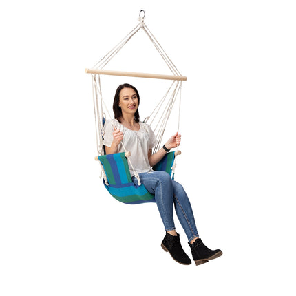 Blue Brazilian Chair, Foldable, Lightweight, Outdoor Use