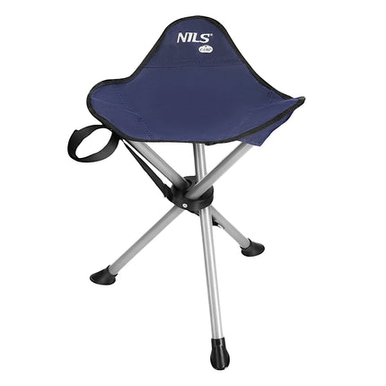 Blue Folding Camping Stool, Lightweight Portable Design