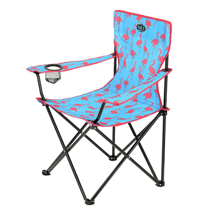 Blue Folding Tourist Chair, Lightweight, Portable