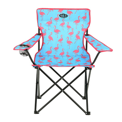 Blue Folding Tourist Chair, Lightweight, Portable