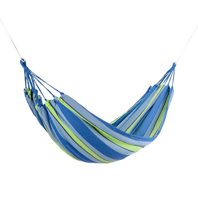 Blue-Green Hammock, 120cm Wide, Cotton-Poly Blend