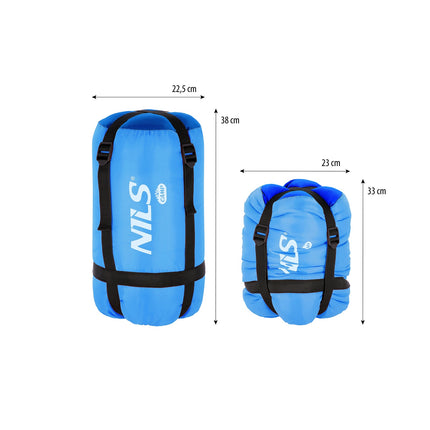 Blue Junior Sleeping Bag, Lightweight, Compact