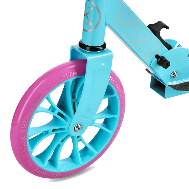 Blue Kick Scooter – Adjustable Height, Foldable Design