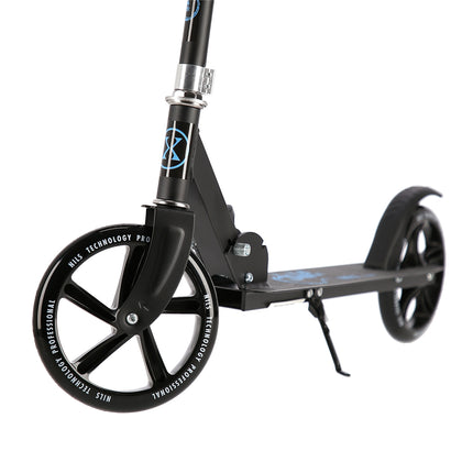 Blue Kick Scooter, Foldable, Adjustable Height