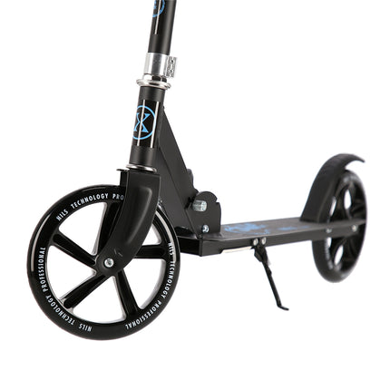 Blue Kick Scooter, Foldable, Adjustable Height