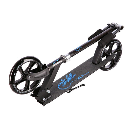 Blue Kick Scooter, Foldable, Adjustable Height