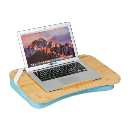 Blue Lapdesk with bamboo tray